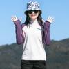 Roupa Outdoor de Secagem Rápida para Mulheres Primavera & Outono Elástica para Corrida Treino Esportivo Fitness Tops com Dedos Respirável Secagem Rápida Camiseta de Manga Comprida