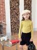 Elmo Beibei Nuevas Camisetas Interiores de Otoño e Invierno para Niñas y Bebés, Versátiles Camisetas de Encaje Dulce de Hongo para Usar Debajo