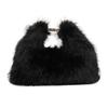 Bolsos para Mujer 2023 Invierno Nuevo Estilo Suave Piel Sintética de Conejo Bolso de Mano para Mujer Pequeño y Lindo Bolso de Hombro Único Cruzado Bolso Cuadrado Pequeño