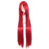 Peruca cosplay europeia e americana franja longa 1 metro de comprimento lisa 100cm cabelo multicolorido modelagem niang peruca cos universal fabricantes