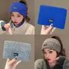Faixa de Cabeça de Tricô para Esportes de Inverno 2025 Novo Estilo Protetor de Testa Faixa Quente Faixa de Cabelo Lenço de Cabeça Feminino de Aba Larga para Proteger do Frio