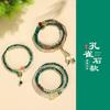 Nueva Pulsera de Malaquita y Citrino estilo chino para mujer, nicho, sentido de alta gama, caracol herradura, perla de agua dulce, joyería