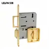 Cerradura de Pomo para Puerta Empotrada Transfronteriza con Bolsillo para Privacidad Cerradura para Puerta Corredera Manija Oculta Montada Lateralmente Cerradura de Bolsillo Cerradura para Puerta Corredera