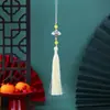 Borla de Nudo de Bambú Estilo Antiguo Boting Borla Pequeña Borla para Abanico Blanco Accesorios para Vestido Hanfu Cheongsam Estilo Antiguo Accesorios de Ropa