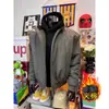 Chaqueta de Algodón con Cuello Americano Transfronteriza para Hombre Otoño Invierno Retro Tendencia Marca Estilo Chico Duro Chaqueta de Béisbol Ropa Exterior Entrenador de Fitness Tendencia