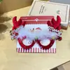 Atmosfera de Natal Sino Chifre Armação de Óculos Máscara para Festa à Fantasia Máscara de Fantasia Fofa de Desenho Animado para Feriado