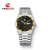 Reloj de pulsera de cuarzo para hombre de marca suiza, clásico, ultradelgado, de aleación, con pantalla luminosa, calendario, correa redonda de acero, reloj de dropshipping transfronterizo