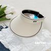 Chapéu de coco vazio dobrável Chapéu japonês de proteção solar UV chapéu de sol proteção UV ajustável viagem ao ar livre