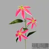 Lirio de Fuego Película de Impresión 3D Flor de Simulación Boda Hogar Hotel Decoración Transfronteriza Adornos de Flores Artificiales Venta al por Mayor