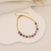 [Ice Meng] Diseño Original Piedra Natural Pulsera Estrella Hecha a Mano Cuentas Chapado 18K Pulsera B551