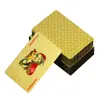 Naipes de Papel Dorado, Cartas Gruesas Doradas para Fiesta Atrayentes de la Fortuna con Varios Patrones para Juegos de Ajedrez y Cartas