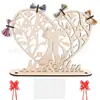 Artesanías de Madera Transfronterizas Boda Regalo de Boda Creativo Hueco Árbol Genealógico Letras Amor Decoración de Madera
