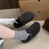 Sapatos Peludos Estilo Coreano Retrô para Mulheres 2026 Outono e Inverno Novos Versáteis Slip-On Sapatos Preguiçosos com Forro de Pelúcia para Aquecimento Chinelos Birkenstock