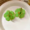 Pendientes de Borla de Uva de Flor de Aguja Plateada Estilo Bosque Tachuelas de Moda Pendientes de Lujo Ligero de Gama Alta con Sentido de Diseño Nicho