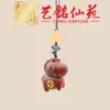 Año del Caballo Estilo Creativo Colgante de Madera Madera Maciza Caballo del Zodiaco Cadena para Teléfono Llavero Adorno Arte Caballo Pequeño Ming Xian Yuan
