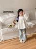 Camisa para Niña Tongsen Tongma Primavera 2026 Nueva Elegante de Moda Camisa Estilo Baby Doll Top Camisa Blanca Infantil
