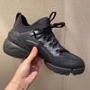 Zapatos D Family Torre para Mujer ins Modernos de Cuero Genuino 2023 Nuevo Estilo con Cordones Punta Redonda Pie Pequeño Suela Gruesa Aumentada Tenis para Mujer