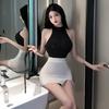 Nova Lingerie Sexy sexy uniforme tentação sem alças peça única de roupa íntima Saia de Secretária tentação transfronteiriça sexy