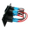 Interruptor de doble posición para modificación de coche, interruptor LED USB, combinación de interruptores para autocaravana turística, yate