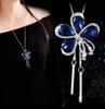 Acero de Titanio No se Desvanece Estilo Coreano Cadena para Suéter de Otoño e Invierno para Mujer, Colgante de Collar Largo Simple, Joyería de Alta Gama Accesorio de Ropa