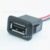 Enchufe Hembra para Cable de Soldadura USB Cuadrado Agujero Empotrado Montaje Interfaz de Carga Luminaria Accesorios de Almacenamiento de Energía