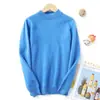 Enfocado en Suéteres de Lana Pura para Niños y Niñas, Capa Base de Pulóver de Cuello Medio para Bebés, Cálido de Punto de Cachemir para Niños Tallas Mediana y Grande