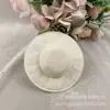 Sombrero de Paja Pequeño Tejido Floral Sombrero de Paja de Imitación Manualidad Muñeca Decorativa Sombrero de Muñeca Joyería DIY Accesorios Mayoreo