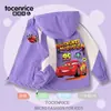 Jaqueta corta-vento com forro de fleece do Cars Relâmpago McQueen para meninos, Não. Jaqueta corta-vento com capuz 95 Carro de Corrida Infantil