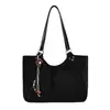 Bolso tote retro de gamuza casual de alta gama para mujer, nuevo 2026, bolso de hombro simple y moderno de gran capacidad