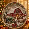 Atrapasoles de Arte Diamante Navideño Pintura Estilo Diamante Acrílico Navideño F