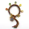 Pulsera Tejida a Mano de Hilo de Algodón de Tíbet Trenzada Wuye Manjushri Zorro Hada Thangka Pulsera de Reencarnación Pulsera Tejida a Mano Estilo Tíbet