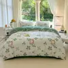 Venta al por mayor del fabricante Juego de ropa de cama de dibujos animados de cuatro piezas, Sábana para cama de dormitorio, Funda de edredón, Funda de edredón estilo Ins, Juego de tres piezas para primavera