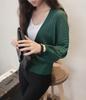 Suéter de malha com manga lanterna estilo japonês e coreano, feminino, gola em V, solto, proteção solar, roupa, ar condicionado, suéter, cardigan, xale, jaqueta