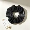 Al por mayor en stock scrunchie rosa simple y suave, coletero de punto de color liso alta elasticidad, diadema, scrunchie