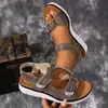 Sandalias Casuales Transfronterizas Europeas y Americanas 2026 Comercio Exterior Verano Moda Femenina Talla Grande Cómodas Nuevo Estilo Venta al por Mayor Talla Grande