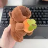 Celebridad de internet lindo capibara capibara colgante peluche juguete muñeca bolsa colgante llavero Muñeca Muñeca