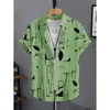 Nova Camisa de Manga Curta Xadrez de Verão Moda Masculina Casual Fina Versátil Bonita Simples