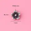 Anillo Colgante Flor de Plata Tailandesa Plata de Ley 925 Agujero para Colgante Flor Pequeña Collar Lindo Pulsera Pulsera Accesorios Estilo Retro Accesorios