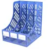 Suministros de oficina Fuqiang 618 estantería de tres compartimentos A4 combinación de tres niveles organizador de datos estante de archivo de plástico de tres barras