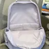 Mochila ligera para estudiantes para niñas, gran capacidad, mochila multicapa para estudiantes de secundaria y preparatoria, mochila casual de color sólido para viajes de mujeres