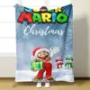 Manta comercio electrónico franela transfronterizo cuatro estaciones universal Mario 3D Navidad nuevo impresión digital outlet de fábrica