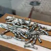 Prata Velha (Panax Notoginseng Prata) Tubo Curvo de Bambu DIY Acessórios de Brincadeira Cultural Pulseira Pulseira Corda Pingente Acessórios Criativos