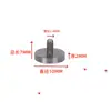 Base Grande Redonda para Calibrador de Presión de Aguja de Máquina, Base Redonda Plana para Calibrador, Base para Calibrador de Doble Cabezal de Indicador de Dial, Accesorios de Tejer Amei