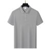 Verano Nuevo Estilo Algodón Fino Imitación Camiseta Polo Paul para Hombre Solapa Manga Corta Suelta Talla Grande Alta Gama Camiseta con Cuello