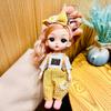 Llavero de muñeca Barbie de dibujos animados para mujer, bonito y a la moda, exquisito juguete de princesa para vestir, bolso colgante
