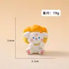 Estilo Sanador Resina de Cachorro Horneado Figuras Lindas Adornos de Escritorio Decoraciones para Coche Accesorios para Llavero DIY Manualidades