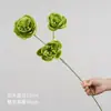 Flores artificiais em tons de verde, de haste única, para decoração de local de casamento, decoração de salão de casamento de luxo, arranjos florais de plástico