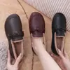 Nuevos Zapatos de Algodón Grueso con Forro de Felpa para Invierno Antideslizantes Cálidos Slip-on Suela Suave Zapatos de Algodón para Mujeres de Mediana Edad y Mayores
