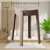 Bancos Hogareños Apilables, Sillas de Comedor Modernas Minimalistas, Bancos de Repuesto para Uso Doméstico, Sillas de Mesa de Comedor, Sillas de Plástico de Moda con Respaldo