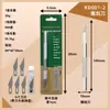 Cuchillo de Tallar de Aleación de Aluminio Sólido Cuchillo de Utilidad Estudiante DIY Cortador de Papel para Diario Abrecajas Sello de Goma Herramienta para Tallar Madera